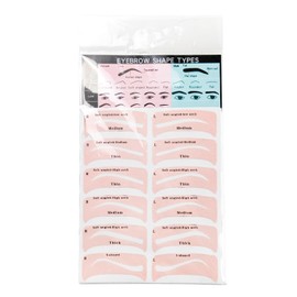 TORMEN 48 PCS Eyebrow Stencil Kit for Women 24 Styles Brow stencil toolBrow Shaping Templates with Strap Makeup Skin-Friendly Shaper Beginners Pros