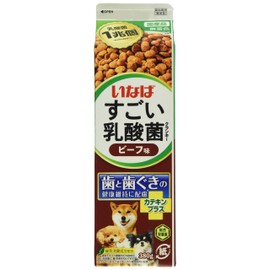 Inaba Wow Lactic Acid Bacteria Cranky Milk Pack, Beef Flavor, 13.4 oz (380 g)