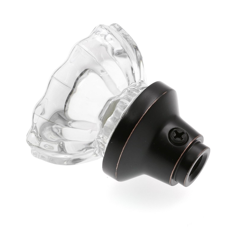 Prime-Line E 28317 Mortise Style Fluted Glass Door Knobs -