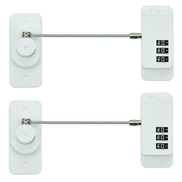 ArbaroClara Fridge Door Lock Child Safety, Heavy Duty Kidsproof Coded