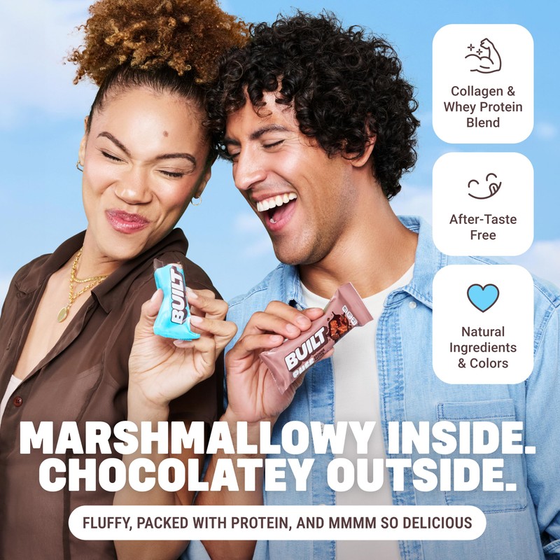 BUILT Bar Puff Protein Bars - Variety Pack - 15-17g