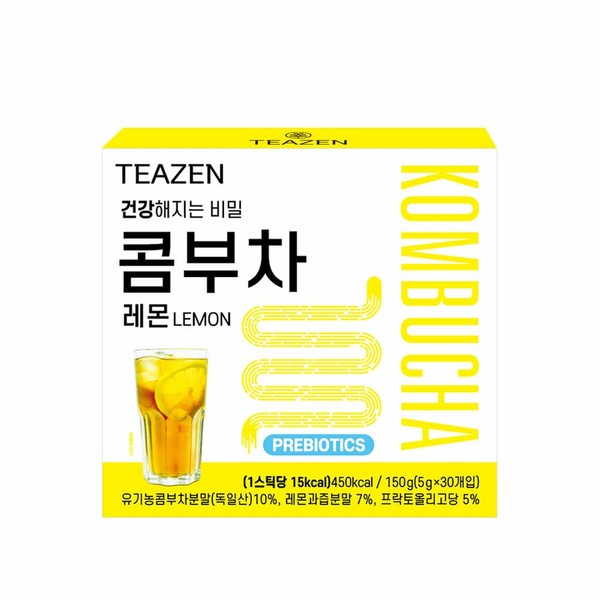 Teazen ★K-IDOLS' Kombucha★ TEAZEN Kombucha Lemon 30T - TEAZEN Kombucha