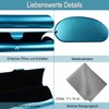 Eyglajdd Lightweight Aluminium Glasses Case for Men and Women, blue