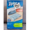 Ziploc Space Bag Bed & Linen 4 Jumbo Flats Waterproof/Reu