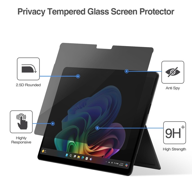 ProCase Privacy Screen Protector for Surface Pro 11 13 Inch