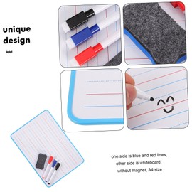 SAFIGLE Double-Sided Lined Whiteboard Dry Erase Board for Boy Girl Small Portable Writing Board with Lines for Home Use Classroom and Creative Learning