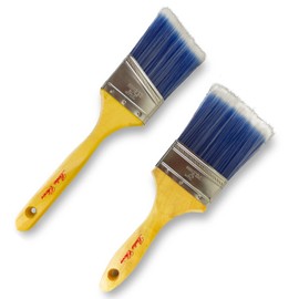 Bates Paint Brushes- 2 Pack, Wood Handle, Paint Brush, Paint Brushes Set, Professional Brush Set, House Paint Brush, Trim Paint Brush, Sash Paint Brush