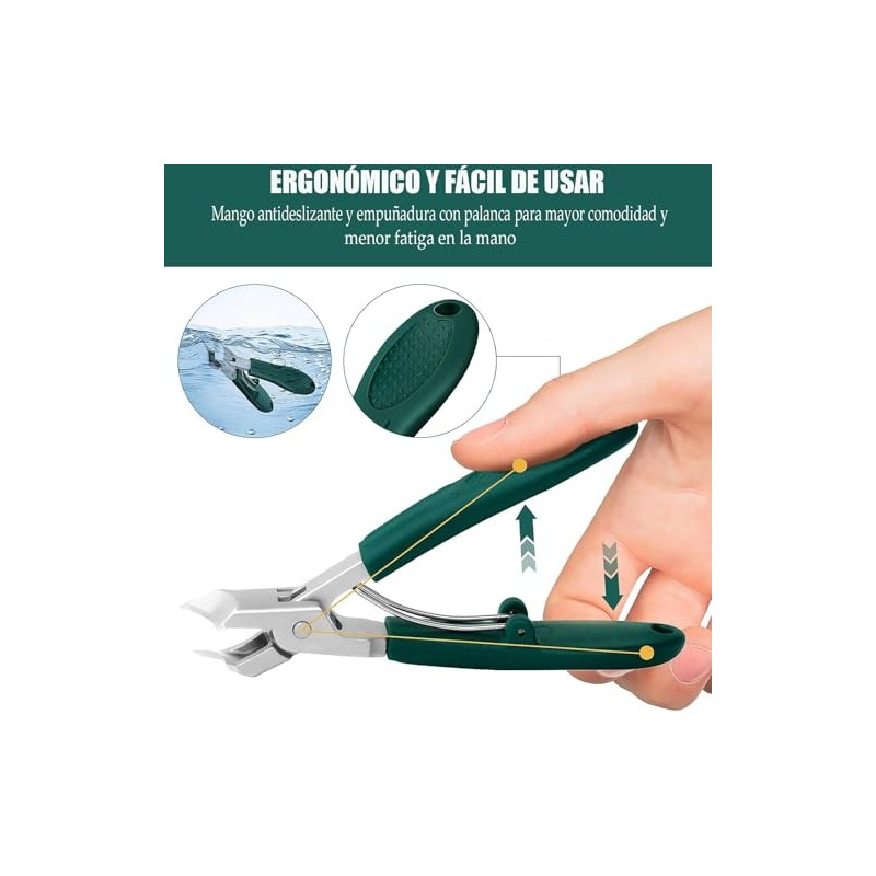 9 Pcs Kit De Cortaúñas para Pies y Limpieza de