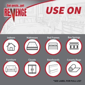 Bonide Revenge Dual Action Bed Bug Killer, 128 oz Ready-to-Use Spray