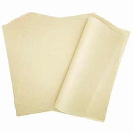 MLNSUNNY 50 Sheets of Natural Artist Teabag Paper for Mixed Media Art - Wet Strength Tissue Paper,Large Size 15.75"x15.75",Suitable for Cyanotype,Collage,Origami, Diary Making, and Gift Wrapping