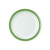 2-pack dinner plates, break resistant melamine green size 24 Ø