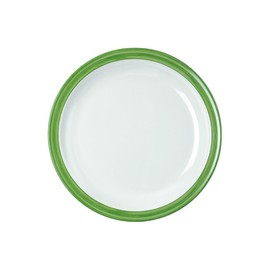 2-pack dinner plates, break resistant melamine green size 24 Ø