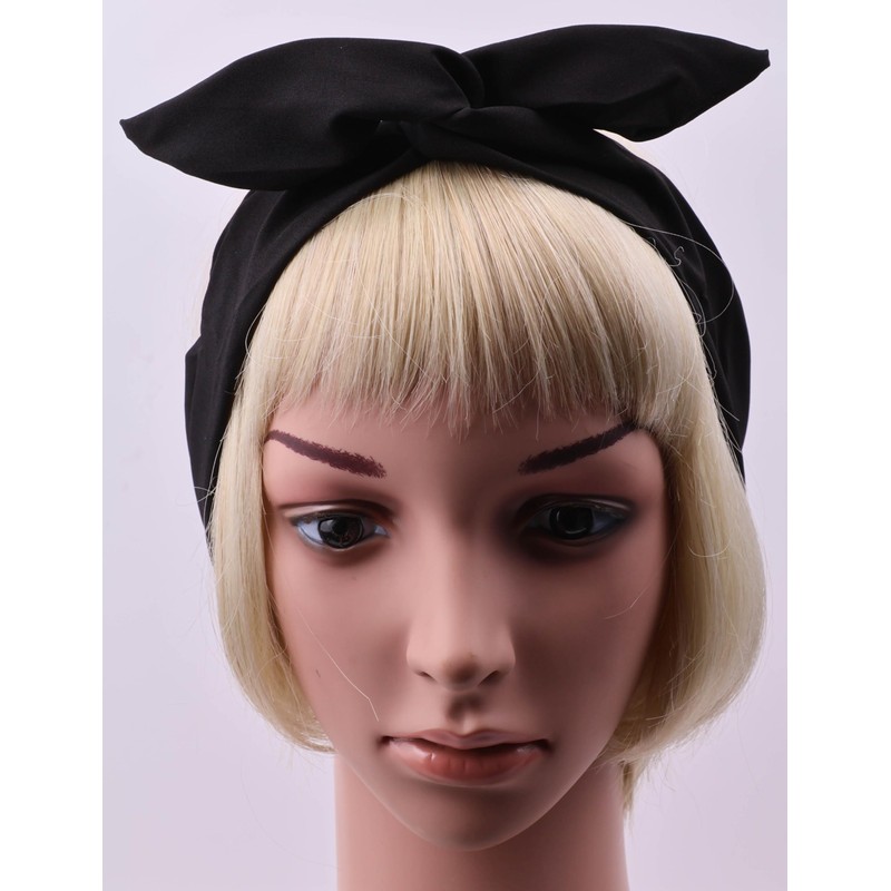 Mytoptrendz® - Wire Headband Plain Soft Velvet Wired Hair Tie
