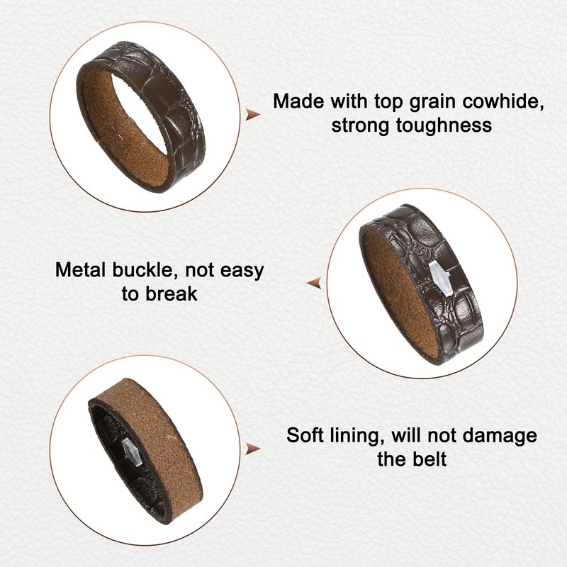 M METERXITY 2-Pack Leather Loop Keeper Accessories, 1.5 Inch/ 3.8