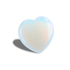 CrystalTears Opal Herzstein 60mm Groß Kristalle Heilsteine Herzform Handschmeichler Reiki Healing Edelstein Amullet spirituelle Geschenke für frauen