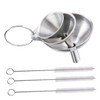 LIFKOME 1 Set Stainless Steel Mini Funnel for Liquid and