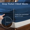 HENGWEITEXT 18 Inch Twin Sheets Deep Pocket,4 Piece Sheet Set