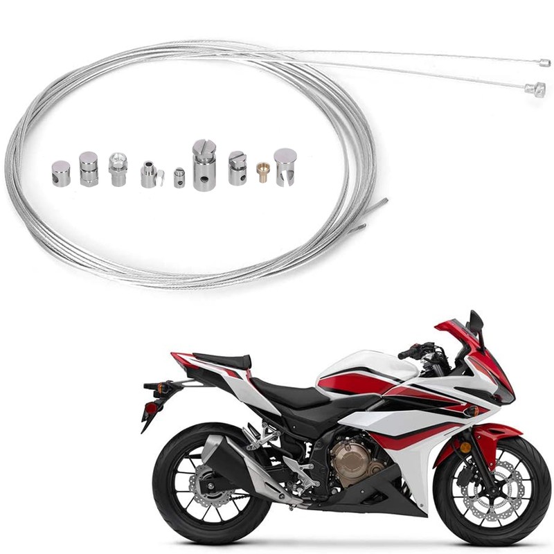 2 Meters Steel Brake Cable with 9pcs Repair Nipples Accessories