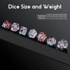 Totoro DND Dice Set, DNDND 7PCS Resin D&D Dice with