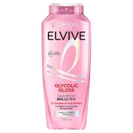 L'Oréal Paris Elvive Champú Glycolic Gloss, con Ácido Glicólico, 370 Ml, 1 unidad
