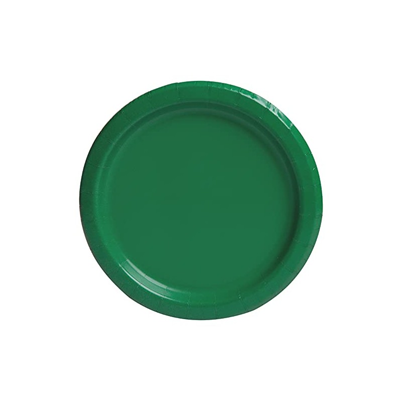 Unique Eco Friendly Paper Plates - 18cm - Emerald Green