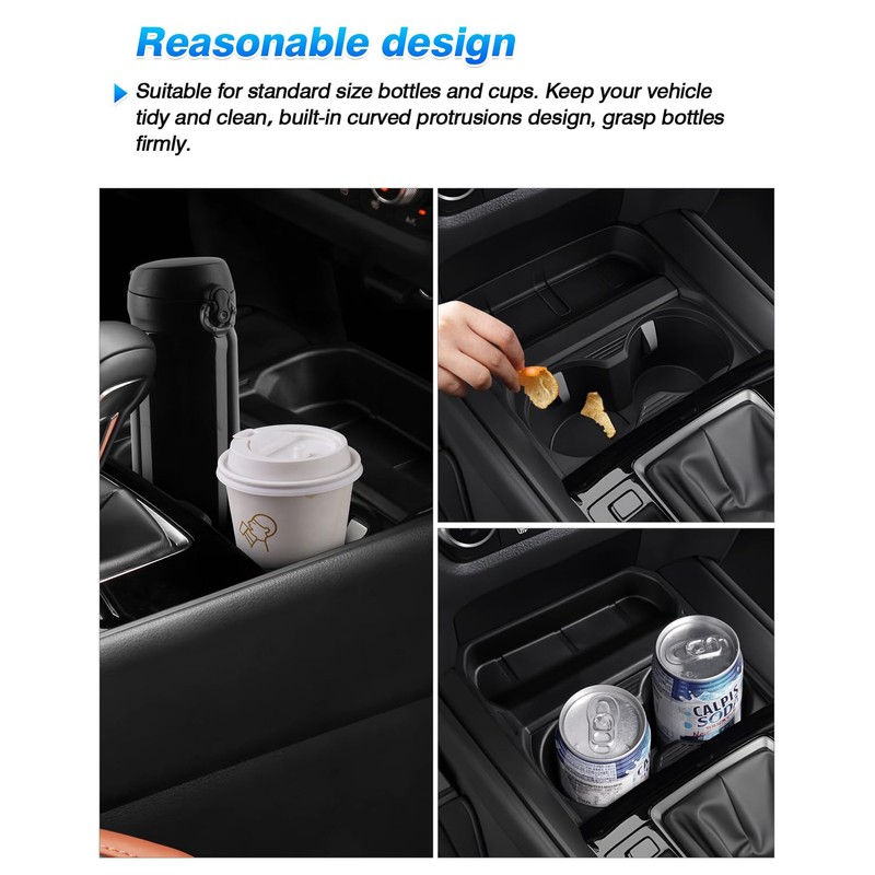 Autorder Door Side Cup Holder Insert for 2019-2025 Dodge Ram
