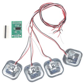 Load Cell Kit Half Bridge 50 kg Load Cell Load Cell 100 kg Strain Gauges HX711 Module 4 Individual 50 kg