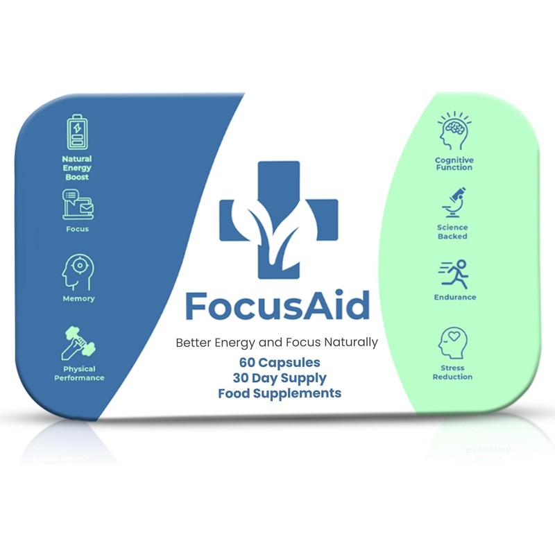 Focus Aid Nootropics Brain Supplement – Natural Cognitive Enhancer with
