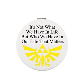 WUSUANED Cartoon Game Makeup Mirror Anime Game Inspired Mirror Gamer Character Lover Gift Cartoon Game Fan Gift (Cartoon Game Z Mirror)