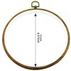GuoFa Embroidery Hoops 8 inch - Round Resin Cross Stitch