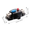 Outanaya 80A Circuit Breaker Auto Reset Fuse Holder for Car