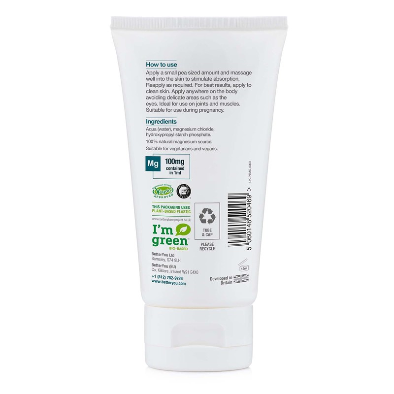BetterYou Magnesium Gel - Relaxing Muscle Rub - Topical Magnesium