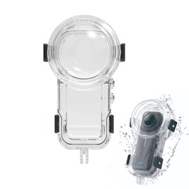 Insta360 X5 Invisible Diving Case, 360° Seamless Shooting, Waterproof Depth 60M Imported PC+AR Coating Lens, Anti-Scratch, Pressure Resistance, Dustproof, Fall Prevention
