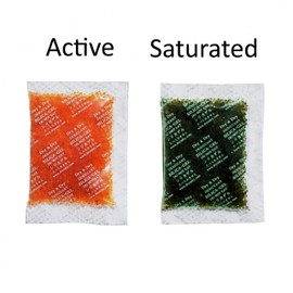 Dry & Dry 20 Gram [30 Packets] Premium Silica Gel Orange Indicating(Orange to Dark Green) Silica Gel Desiccant Silica Gel Packs - Silica Packets for Moisture Absorber Silica Gel Packets