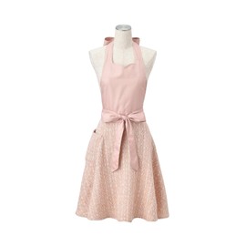Francfranc Tweed Full Apron Pink, Pink