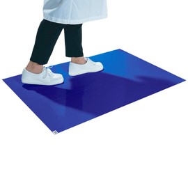 ZIP-UP Blue Tacky Mats - 24" x 36" Cleanroom Adhesive Sticky Pads with Premium Dirt, Dust & Debris Collection (30 Layers) - TM24X36B