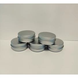 Meliars Envase  Pomadera Aluminio Metal 10 Grs ( 20 Piezas)