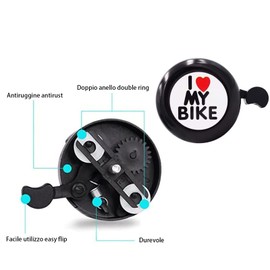 Pack of 2 Retro Mini Bicycle Bell, Bicycle Bell, Crisp Sound, Bicycle Bell, Small Bicycle Bell, Innovative Bicycle Bell, Bicycle Horn Bell, Sound is Clear and Loud, for All Bicycles