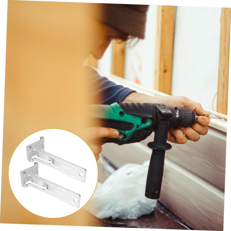 TEHAUX 2pcs Punch Wall Hooks for Vinyl Siding Photo Holder