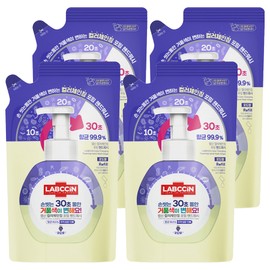 Rapsin Color Changing Foaming Hand Wash Grape Scent Refill, 450ml, 4 Pieces / 랩신 컬러체인징 포밍 핸드워시 포도향 리필, 450ml, 4개