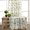 TIYANA Ivy Leaf Embroidered Sheer Panel 84 inch Long Window