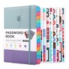 Meunmro Password Book with Alphabetical Tabs, A5 Hardcover Password Keeper