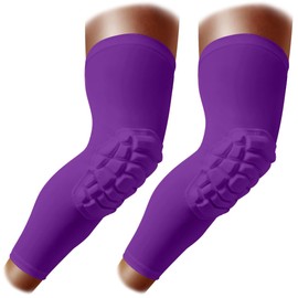 ZODEYI Knee Pads Wrestling Knee Sleeve Compression Leg Sleeves for Volleyball Basketball, Knee Compression Sleeve for Youth and Adult(Purple_XL_2 Pcs)