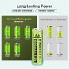 KINREECELL Rechargeable AA Batteries, Ni-MH Double A Solar Batteries High