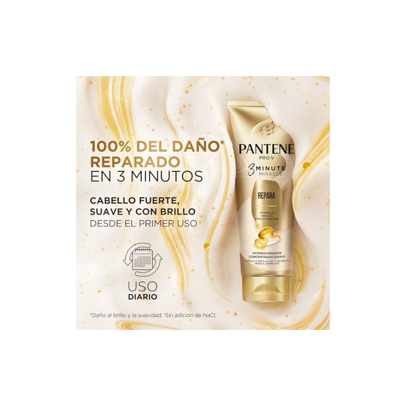 Pantene Acondicionador 3 Minute Miracle Repara con Perlas Pro-V 170