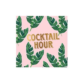 X&O Paper Goods Beverage Napkin (20Ct), Cabana Club