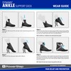 Powerstep Unisex's Dynamic Stability, Ankle Brace and Compression Sock, for