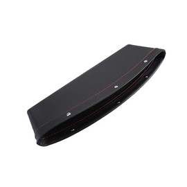 HugeAuto Pack of 2 Car Pocket Organiser Black Leather Car Storage Box Seat Side Pocket Catcher Gap Filler Organiser