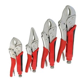 Dapetz ® 4 Piece Grip Wrench Set Vice Locking Lock Pliers Mole Grips Tools Heat Treated Steel with Serrated Jaws Comes with Adjustable Tension and Quick Release Action Jaws