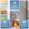 Digital Frigerator Thermometer, Waterproof Fridge and Freezer Thermometer 2 Pack,